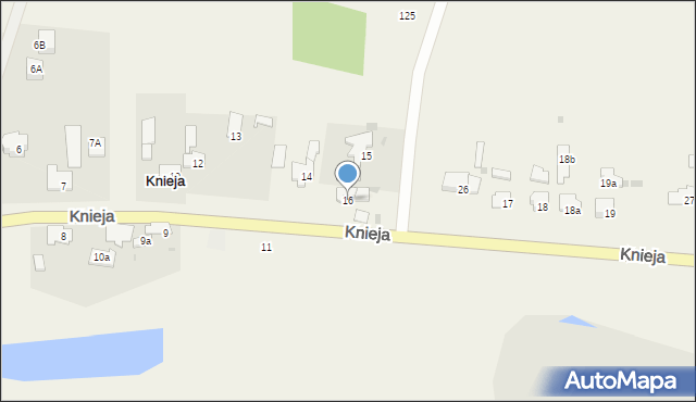 Knieja, Knieja, 16, mapa Knieja