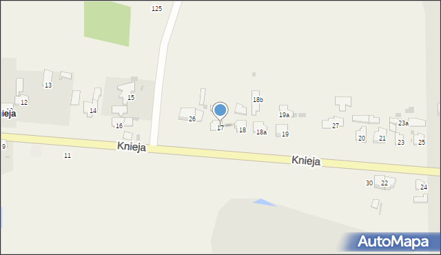 Knieja, Knieja, 17, mapa Knieja