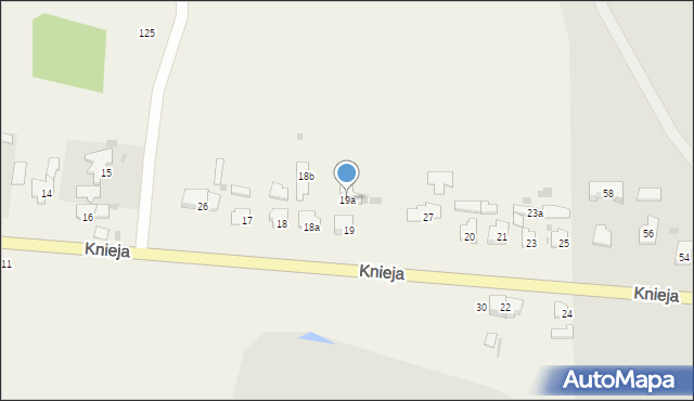 Knieja, Knieja, 19a, mapa Knieja