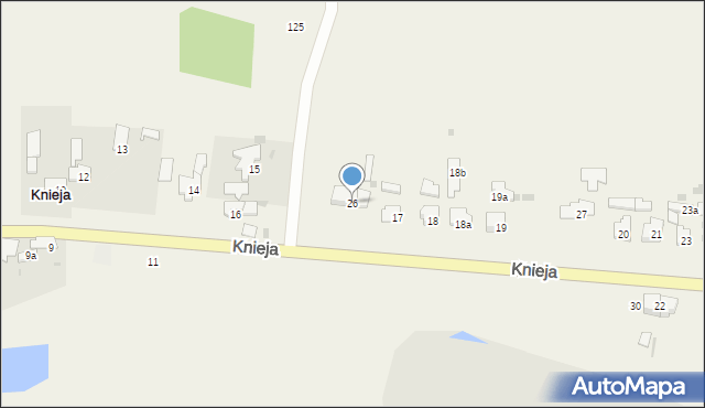 Knieja, Knieja, 26, mapa Knieja