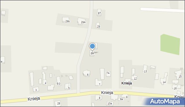 Knieja, Knieja, 6A, mapa Knieja