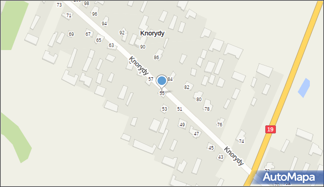 Knorydy, Knorydy, 55, mapa Knorydy