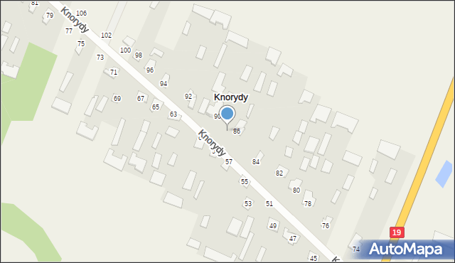 Knorydy, Knorydy, 88, mapa Knorydy