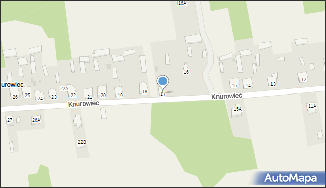 Knurowiec, Knurowiec, 17, mapa Knurowiec