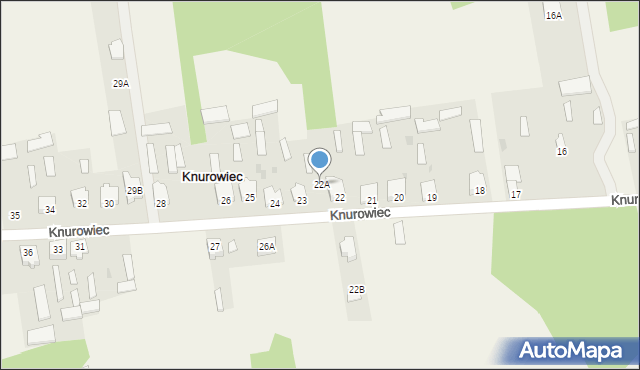 Knurowiec, Knurowiec, 22A, mapa Knurowiec