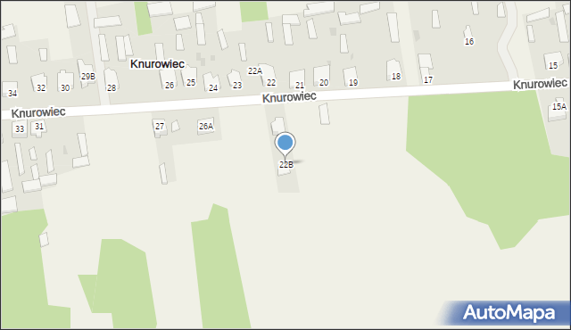 Knurowiec, Knurowiec, 22B, mapa Knurowiec