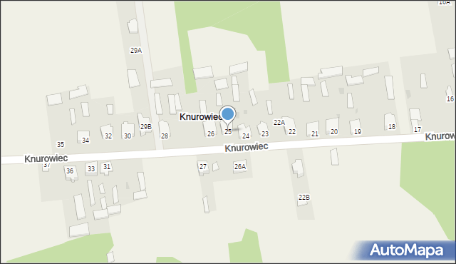 Knurowiec, Knurowiec, 25, mapa Knurowiec