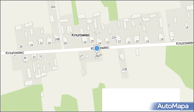 Knurowiec, Knurowiec, 26A, mapa Knurowiec