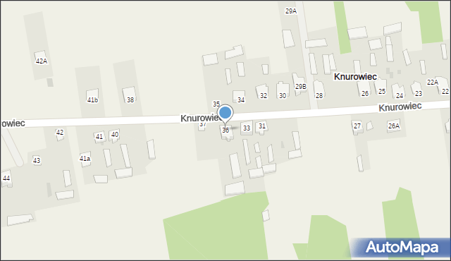 Knurowiec, Knurowiec, 36, mapa Knurowiec