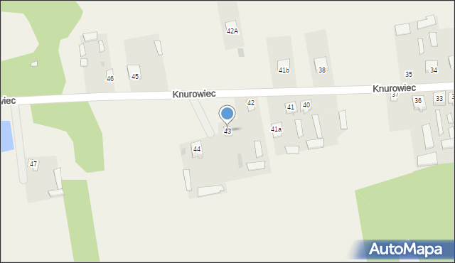 Knurowiec, Knurowiec, 43, mapa Knurowiec