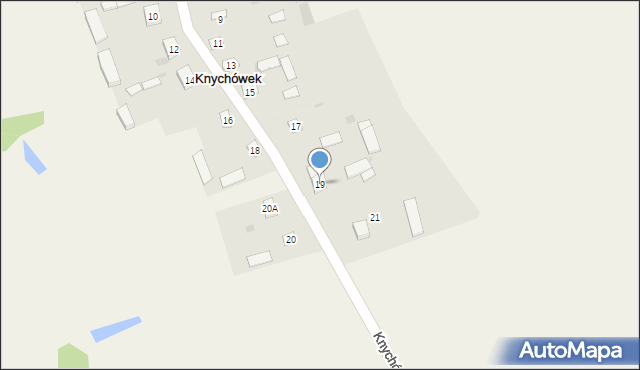 Knychówek, Knychówek, 19, mapa Knychówek