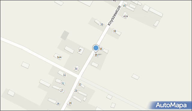 Knyszewicze, Knyszewicze, 35, mapa Knyszewicze