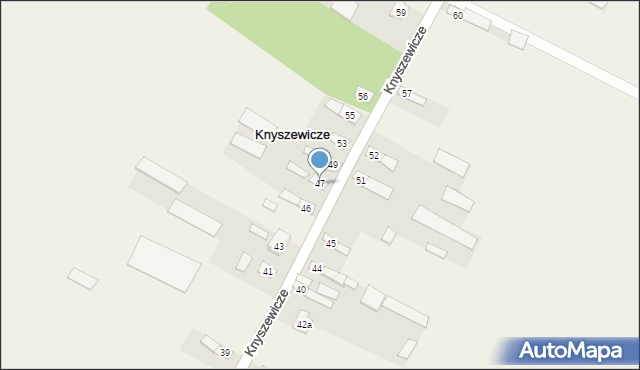 Knyszewicze, Knyszewicze, 47, mapa Knyszewicze