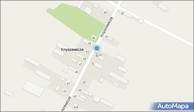 Knyszewicze, Knyszewicze, 52, mapa Knyszewicze