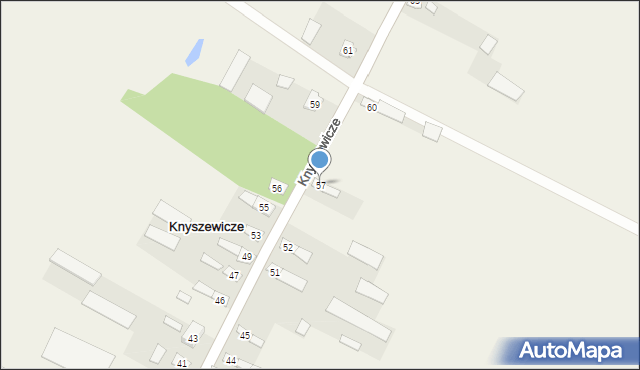 Knyszewicze, Knyszewicze, 57, mapa Knyszewicze