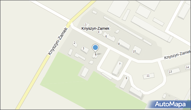 Knyszyn-Zamek, Knyszyn-Zamek, 5, mapa Knyszyn-Zamek