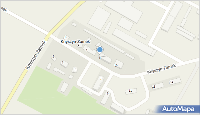 Knyszyn-Zamek, Knyszyn-Zamek, 8, mapa Knyszyn-Zamek