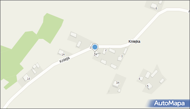 Krzaki, Knieja, 2A, mapa Krzaki