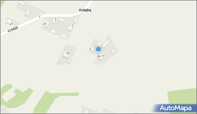 Krzaki, Knieja, 5, mapa Krzaki