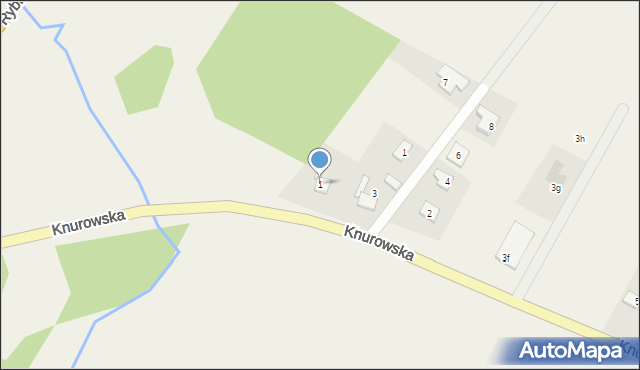 Kuźnia Nieborowska, Knurowska, 1, mapa Kuźnia Nieborowska