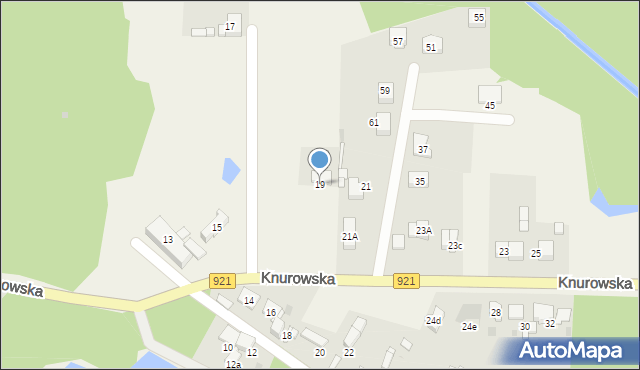 Kuźnia Nieborowska, Knurowska, 19, mapa Kuźnia Nieborowska