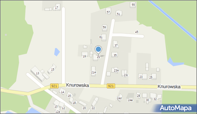 Kuźnia Nieborowska, Knurowska, 21, mapa Kuźnia Nieborowska