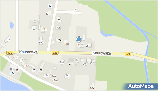 Kuźnia Nieborowska, Knurowska, 23, mapa Kuźnia Nieborowska