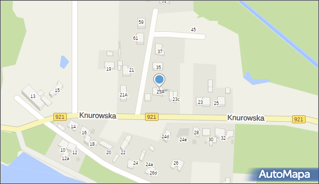 Kuźnia Nieborowska, Knurowska, 23A, mapa Kuźnia Nieborowska