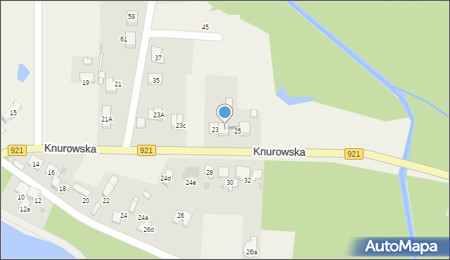 Kuźnia Nieborowska, Knurowska, 23b, mapa Kuźnia Nieborowska