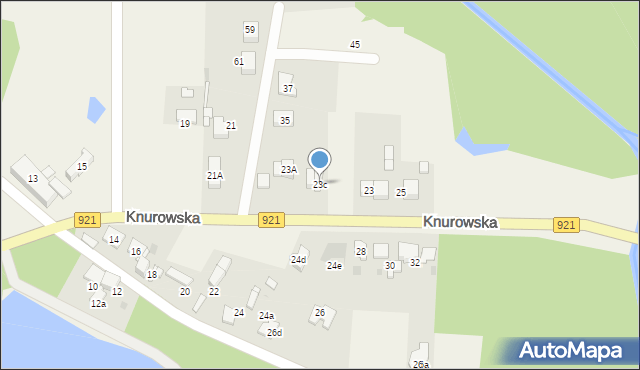 Kuźnia Nieborowska, Knurowska, 23c, mapa Kuźnia Nieborowska