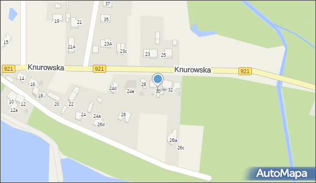 Kuźnia Nieborowska, Knurowska, 30, mapa Kuźnia Nieborowska