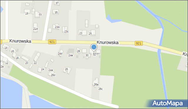 Kuźnia Nieborowska, Knurowska, 32, mapa Kuźnia Nieborowska