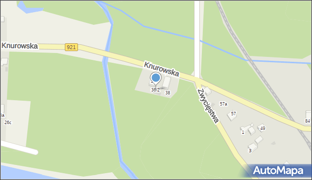 Kuźnia Nieborowska, Knurowska, 36/2, mapa Kuźnia Nieborowska