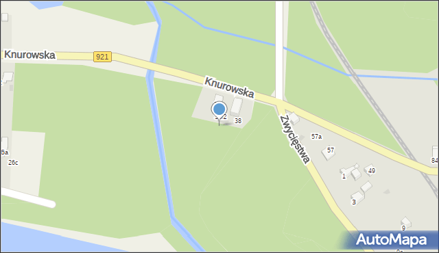 Kuźnia Nieborowska, Knurowska, 36/3, mapa Kuźnia Nieborowska