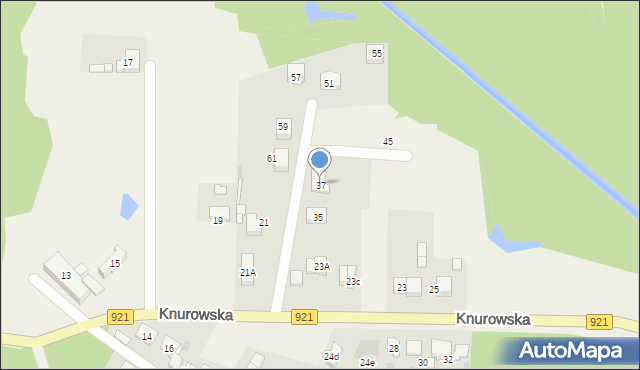 Kuźnia Nieborowska, Knurowska, 37, mapa Kuźnia Nieborowska