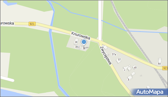 Kuźnia Nieborowska, Knurowska, 38, mapa Kuźnia Nieborowska