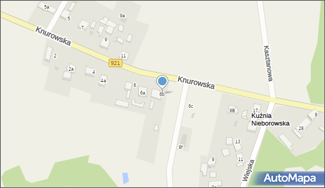 Kuźnia Nieborowska, Knurowska, 6b, mapa Kuźnia Nieborowska