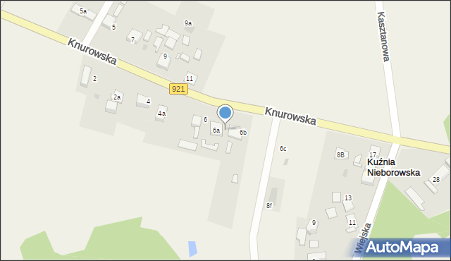 Kuźnia Nieborowska, Knurowska, 6d, mapa Kuźnia Nieborowska