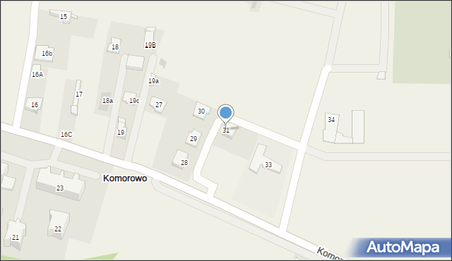 Adamowo, Komorowo, 31, mapa Adamowo