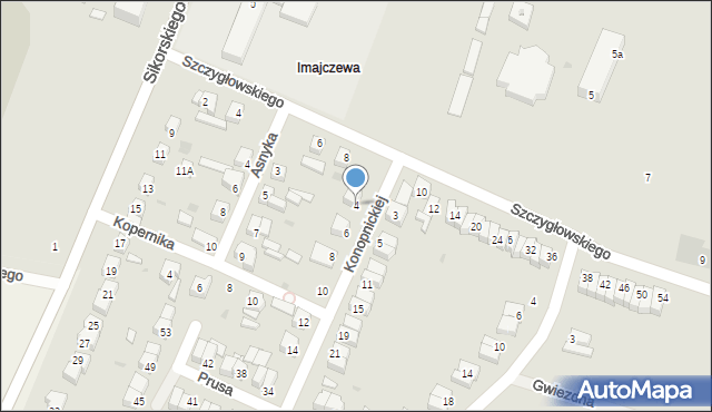 Aleksandrów Kujawski, Konopnickiej Marii, 4, mapa Aleksandrów Kujawski