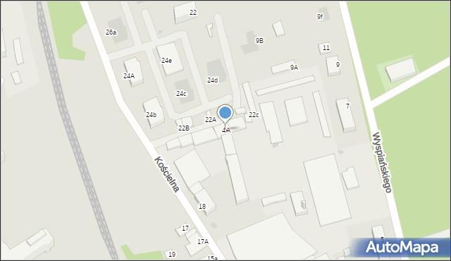 Aleksandrów Kujawski, Kościelna, 4A, mapa Aleksandrów Kujawski