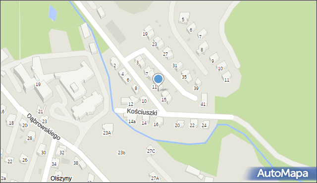 Andrychów, Kościuszki Tadeusza, gen., 13, mapa Andrychów