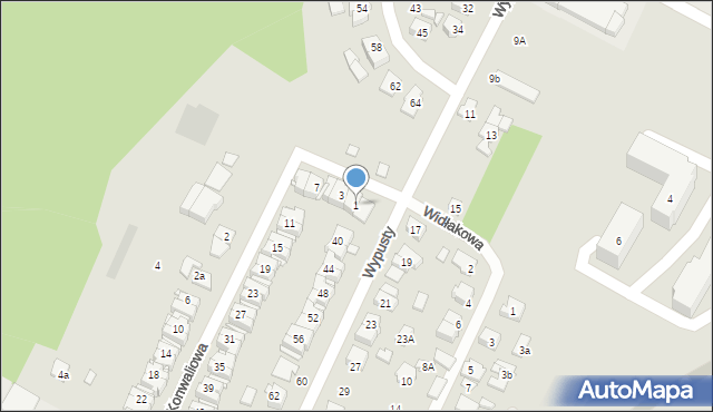 Augustów, Konwaliowa, 1, mapa Augustów