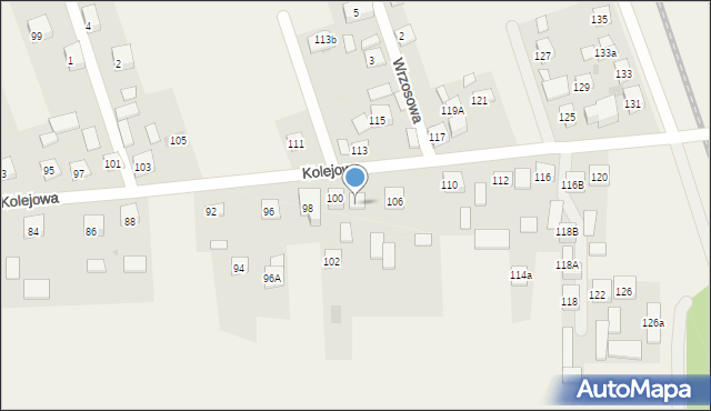 Augustówka, Kolejowa, 104, mapa Augustówka