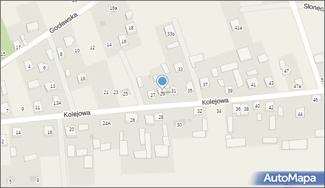 Augustówka, Kolejowa, 29, mapa Augustówka