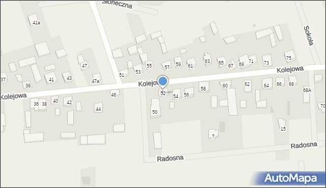 Augustówka, Kolejowa, 52, mapa Augustówka