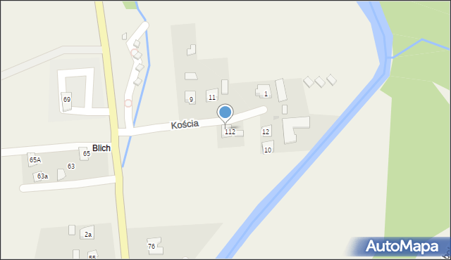 Baligród, Kościa Tomasza, ks., 8, mapa Baligród