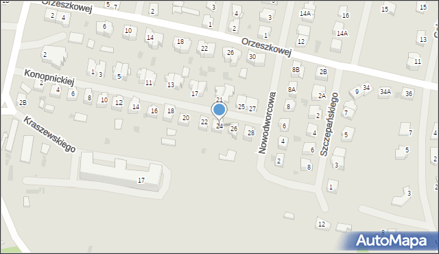 Barczewo, Konopnickiej Marii, 24, mapa Barczewo