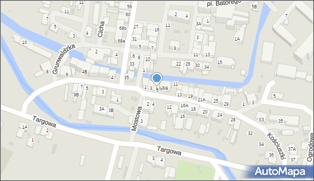 Barczewo, Kościuszki Tadeusza, gen., 5, mapa Barczewo