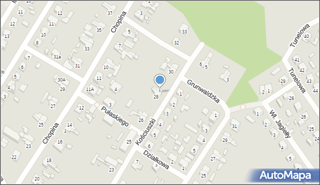Barlinek, Kościuszki Tadeusza, gen., 29, mapa Barlinek